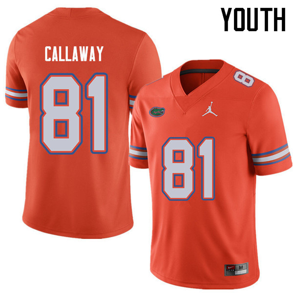 Jordan Brand Youth #81 Antonio Callaway Florida Gators College Football Jerseys Sale-Orange